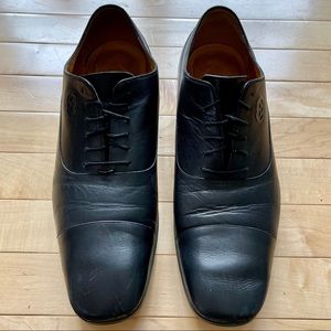 Gucci Black Leather Oxfords